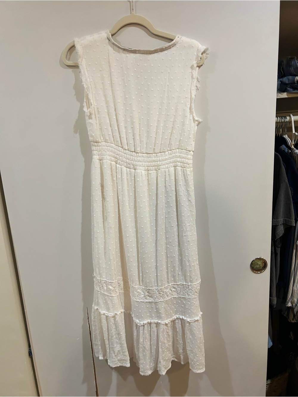 Knox Rose Cream Eyelet Midi Dress - Picture 4 of 4